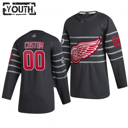 Detroit Red Wings Personalizado Grijs Adidas 2020 NHL All-Star Authentic Shirt - Kinderen
